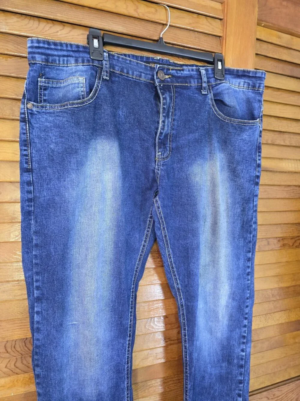 Brooklyn Laundry Jeans Mens 36x32 Blue Straight Leg Stretch Denim 5 Pocket